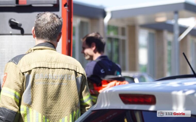 Brandweer bevrijdt man uit gebouw aan Nieuwkerksedijk in Goirle – foto 112 Goirle