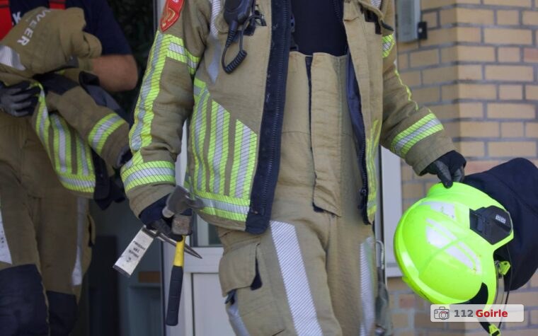 Brandweer bevrijdt man uit gebouw aan Nieuwkerksedijk in Goirle – foto 112 Goirle