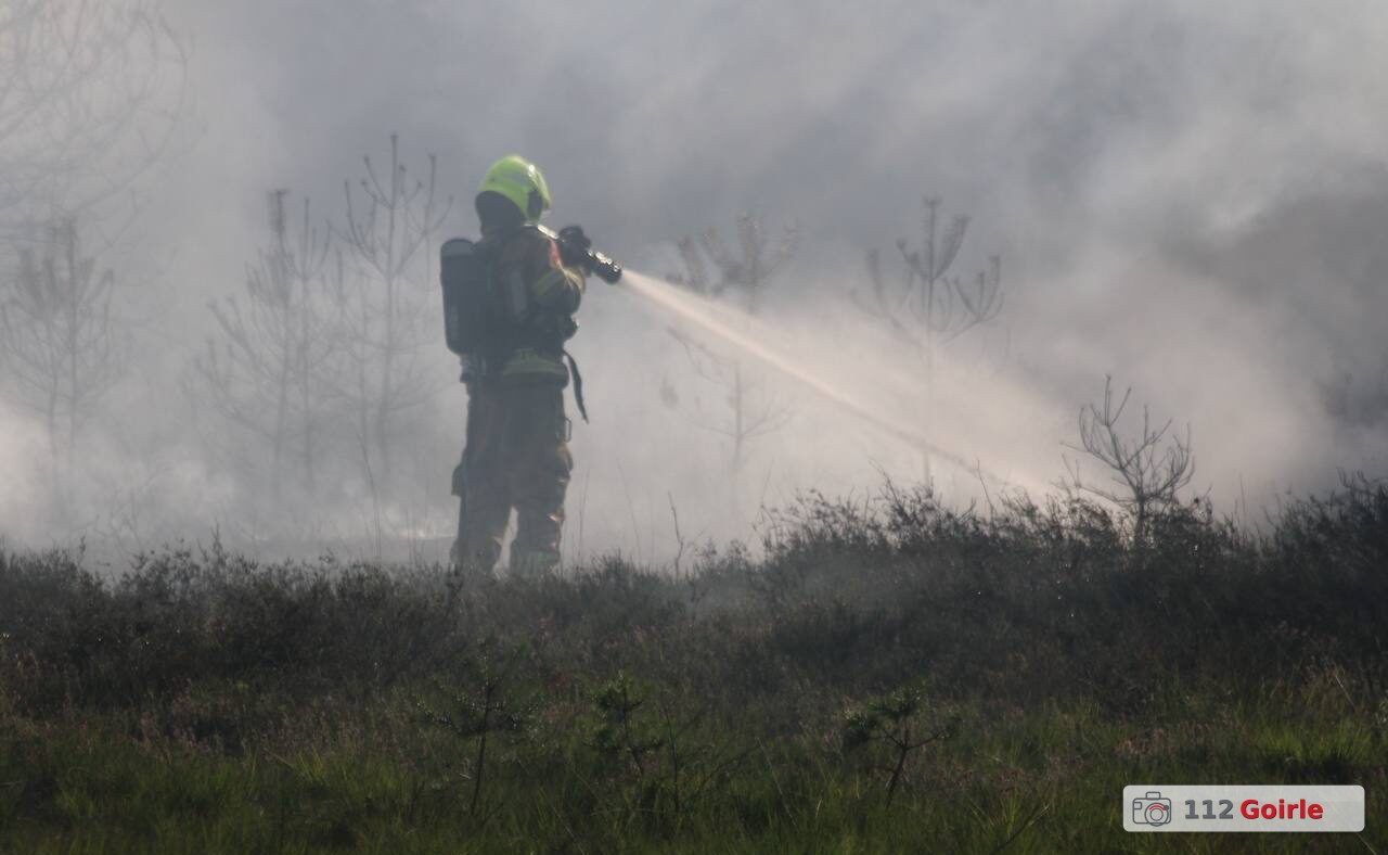 Forse heidebrand bij Tweede Dijk in Goirle snel onder controle – foto 112 Goirle