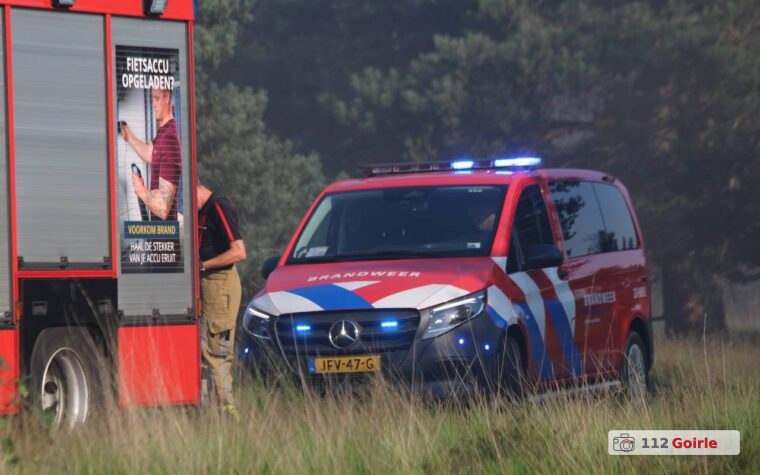 Forse heidebrand bij Tweede Dijk in Goirle snel onder controle – foto 112 Goirle