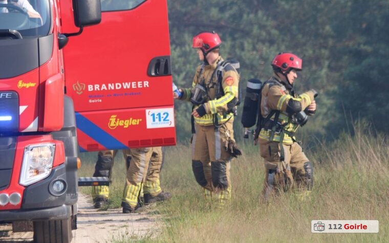 Forse heidebrand bij Tweede Dijk in Goirle snel onder controle – foto 112 Goirle