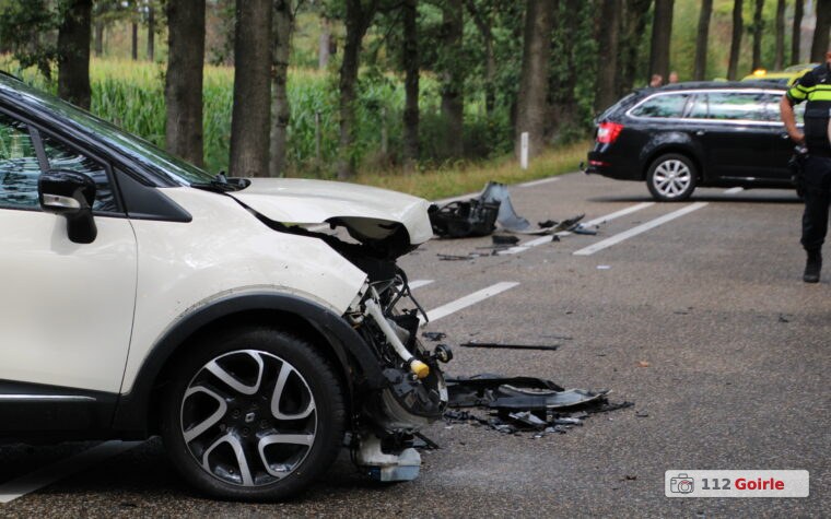 Drie voertuigen betrokken bij ongeval op Turnhoutsebaan richting België – foto 112 Goirle