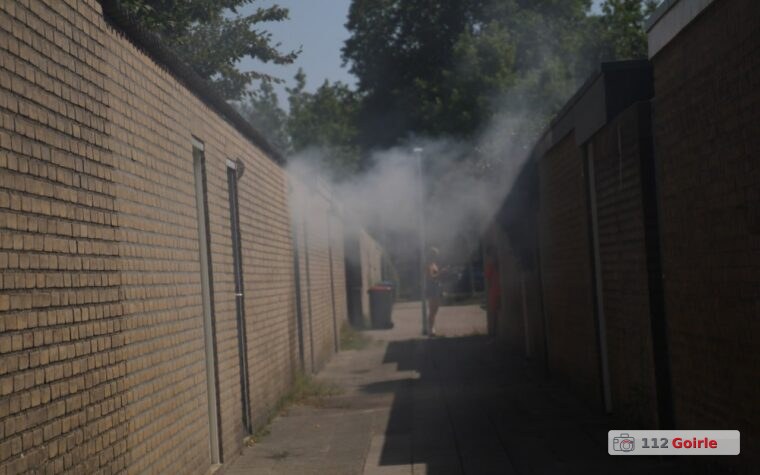 Brand in container in bijgebouw snel onder controle in Goirle – foto 112 Goirle