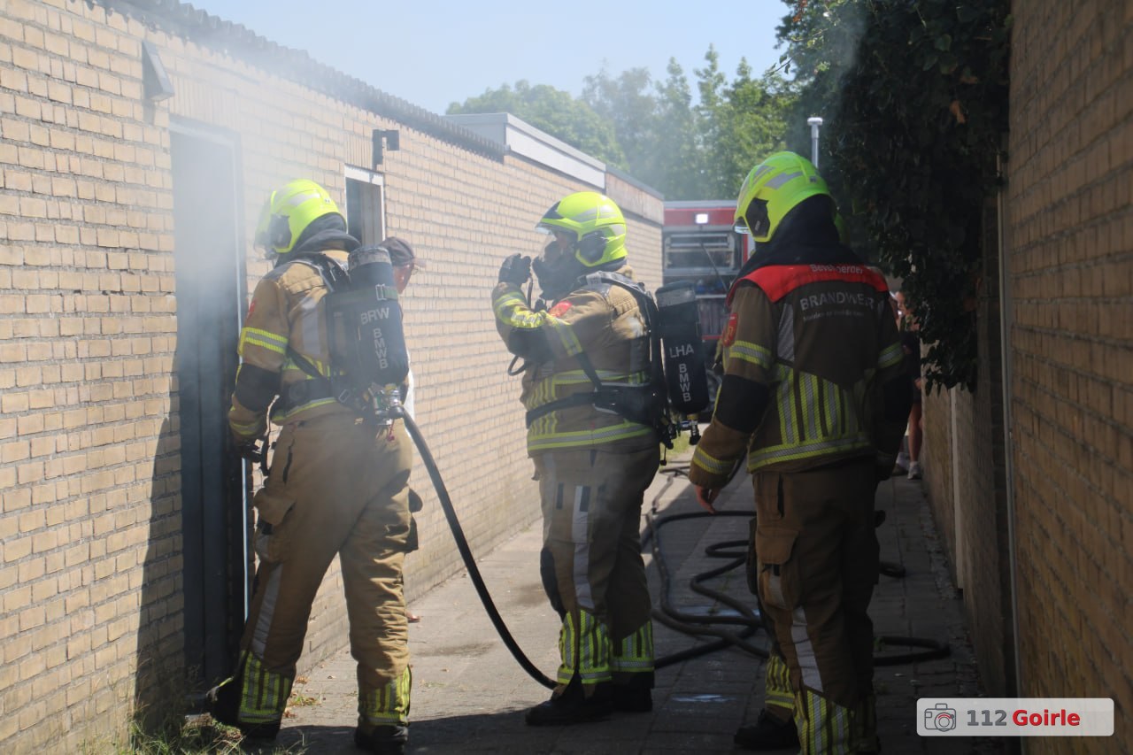 Brand in container in bijgebouw snel onder controle in Goirle – foto 112 Goirle