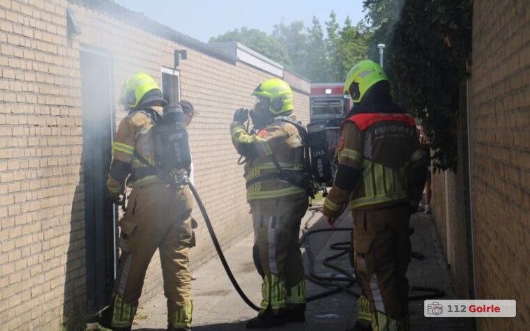 Brand in container in bijgebouw snel onder controle in Goirle – foto 112 Goirle