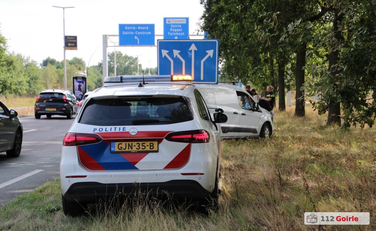 E-Call-melding leidt hulpdiensten naar ongeval op Turnhoutsebaan in Goirle