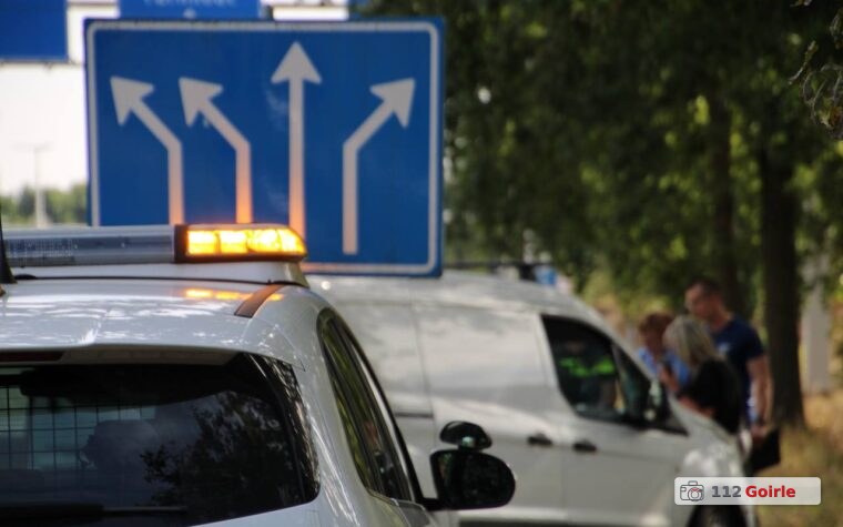 E-Call-melding leidt hulpdiensten naar ongeval op Turnhoutsebaan in Goirle – foto 112 Goirle