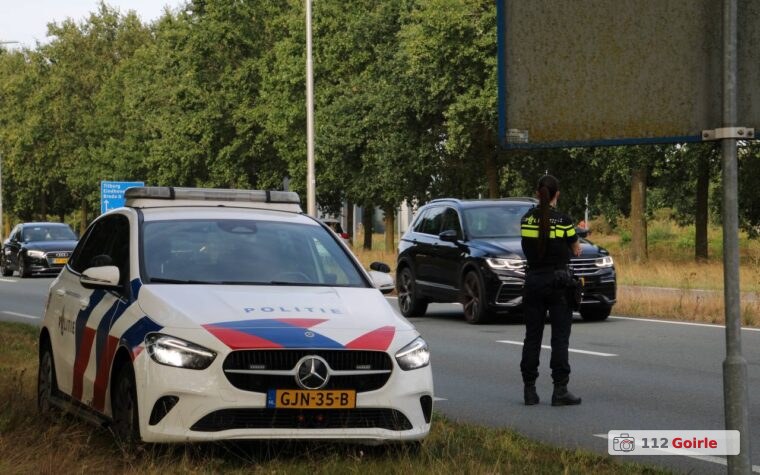 E-Call-melding leidt hulpdiensten naar ongeval op Turnhoutsebaan in Goirle – foto 112 Goirle