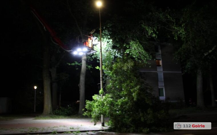 Grote tak zorgt voor afsluiting op Conservatoriumlaan in Tilburg – foto 112 Goirle